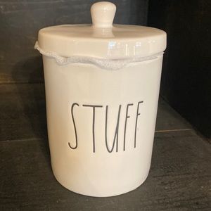 Rae Dunn STUFF Canister